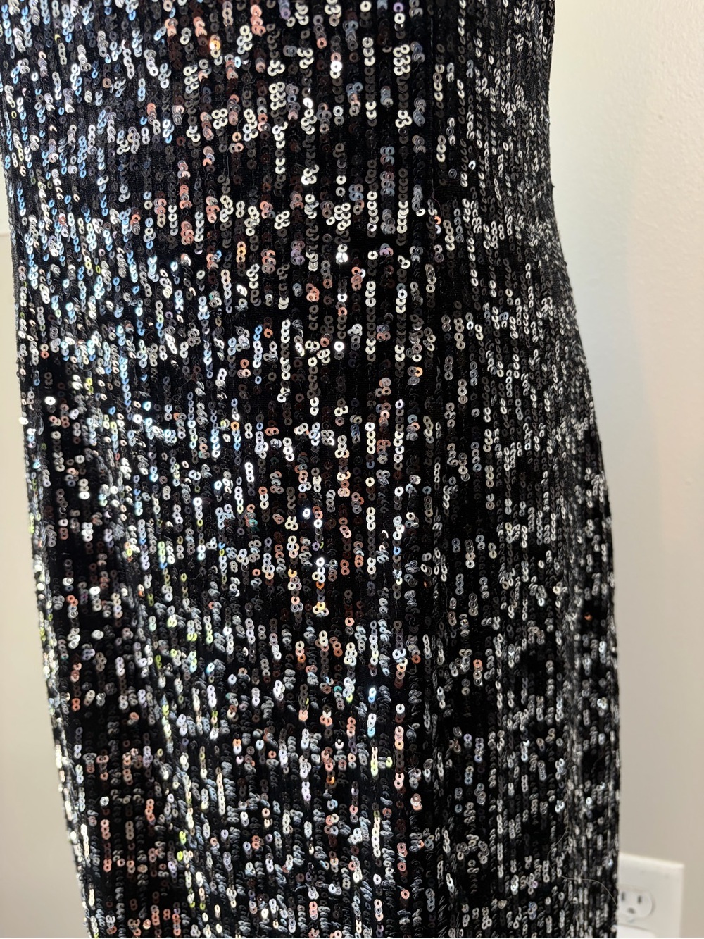 White House Black Market Strapless Sequin Knee Length Dress Party Cocktail - Picture 4 of 10